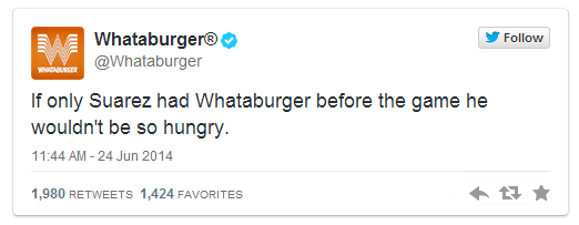 Whataburger tweet_World Cup Biting Ad