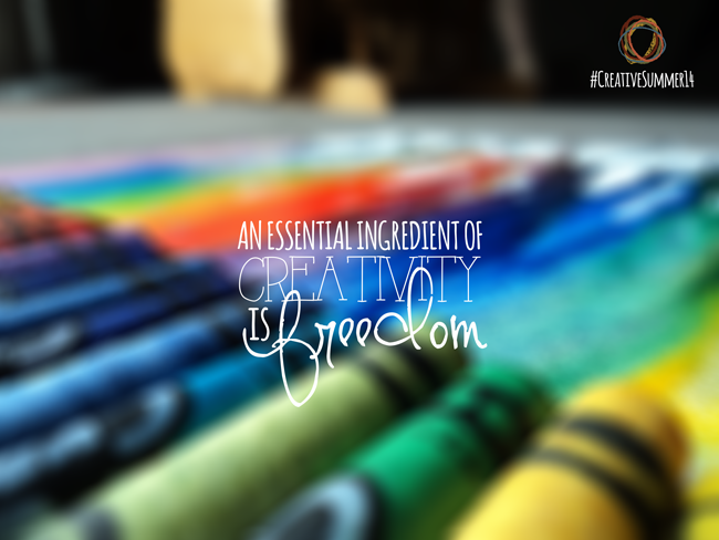 Freedom to get your creative on. #CreativeSummer14 - Outsource Marketing